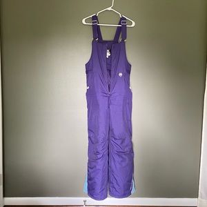 PURPLE SKI BIBS / SNOWPANTS